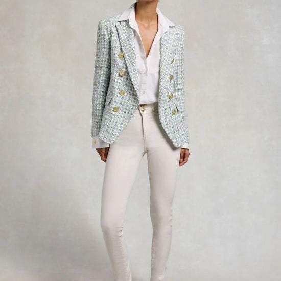 Young Ideas & Henmores - Knightsbridge Boucle Blazer - Darwin Green Boucle - 8