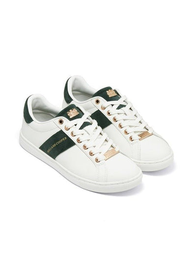 Young Ideas/Henmores - Knightsbridge Court Trainer - White Racing Green - 4