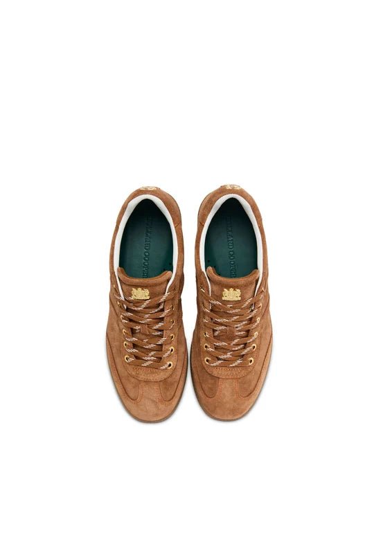 Young Ideas & Henmores -Knightsbridge Court Trainer -Tan Suede -4