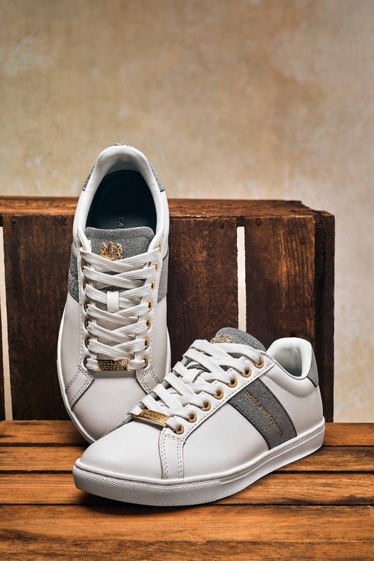 Young Ideas/Henmores - Knightsbridge Court Trainer - Silver Crystal - 4