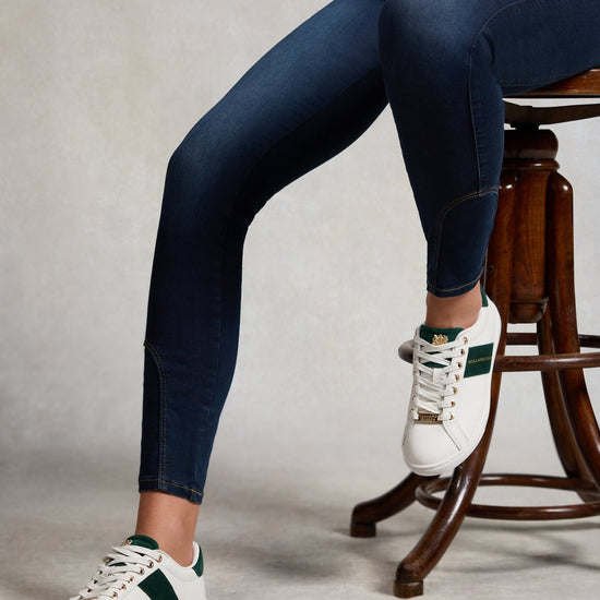 Young Ideas/Henmores - Knightsbridge Court Trainer - White Racing Green - 4