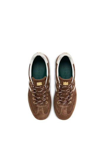 Young Ideas & Henmores -Knightsbridge Court Trainer -Chocolate Suede -4