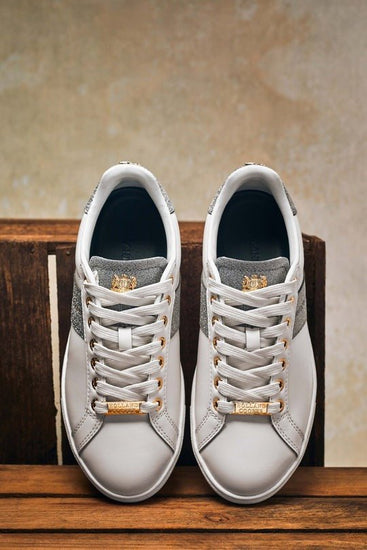 Young Ideas/Henmores - Knightsbridge Court Trainer - Silver Crystal - 4