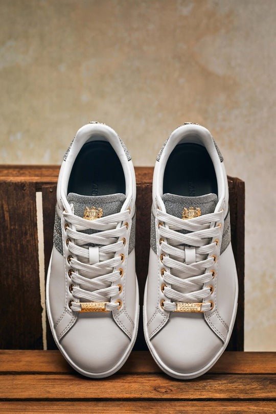 Young Ideas/Henmores - Knightsbridge Court Trainer - Silver Crystal - 4