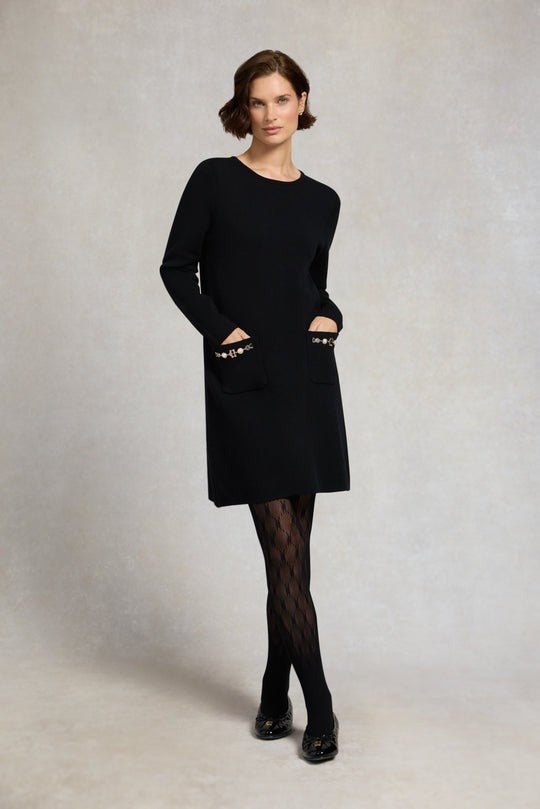 Young Ideas/Henmores - Laura Shift Dress - Black - S