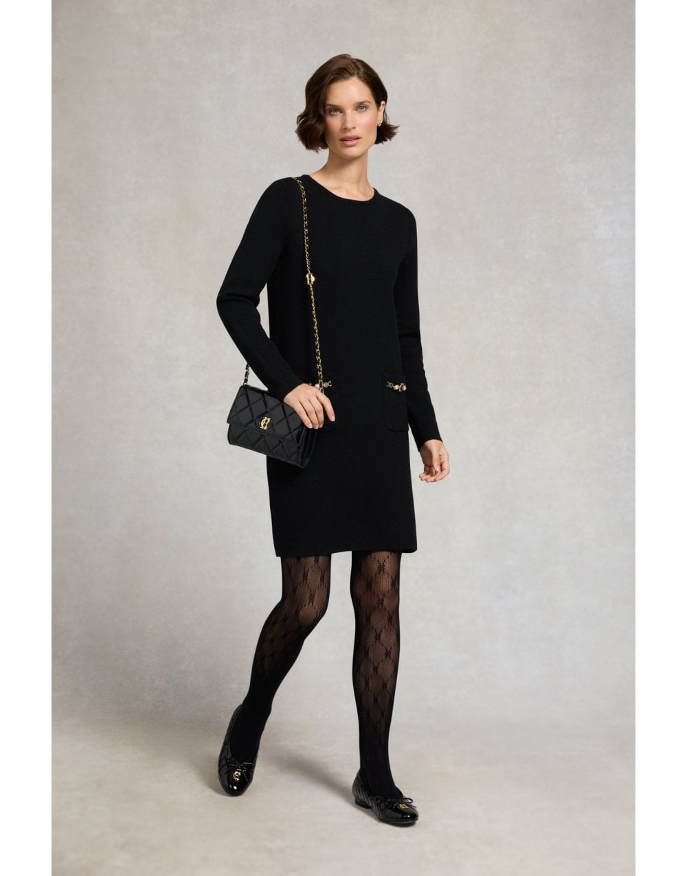 Young Ideas/Henmores - Laura Shift Dress - Black - S