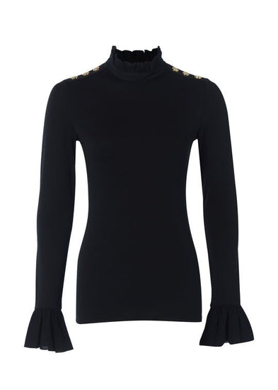 Young Ideas/Henmores - Lilibet Jersey Tee - Black - XS