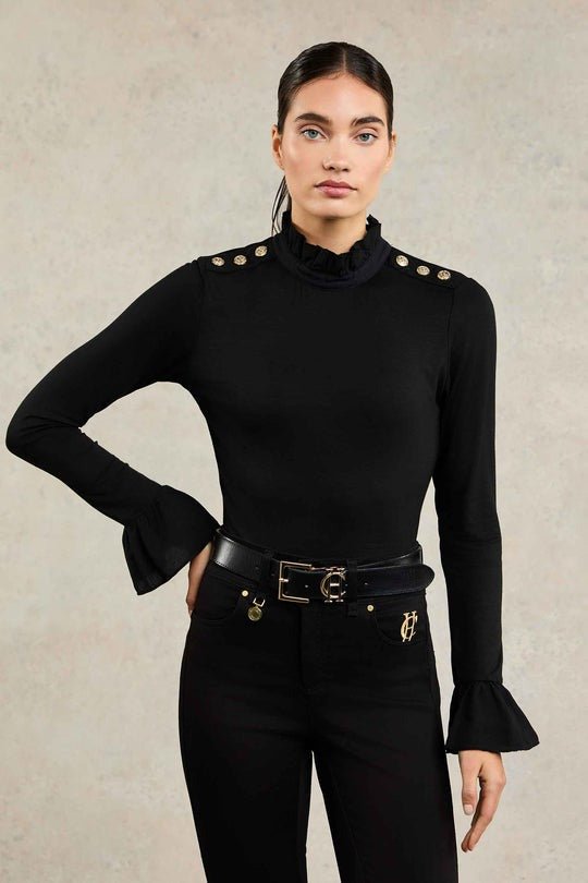 Young Ideas/Henmores - Lilibet Jersey Tee - Black - XS