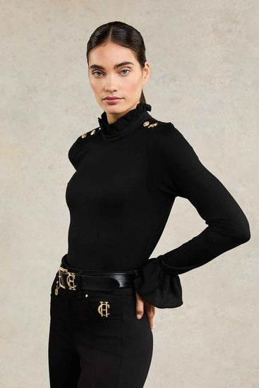 Young Ideas/Henmores - Lilibet Jersey Tee - Black - XS