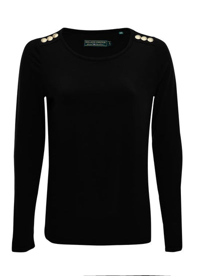 Young Ideas/Henmores - Long Sleeve Crew Neck Tee - Black - XS