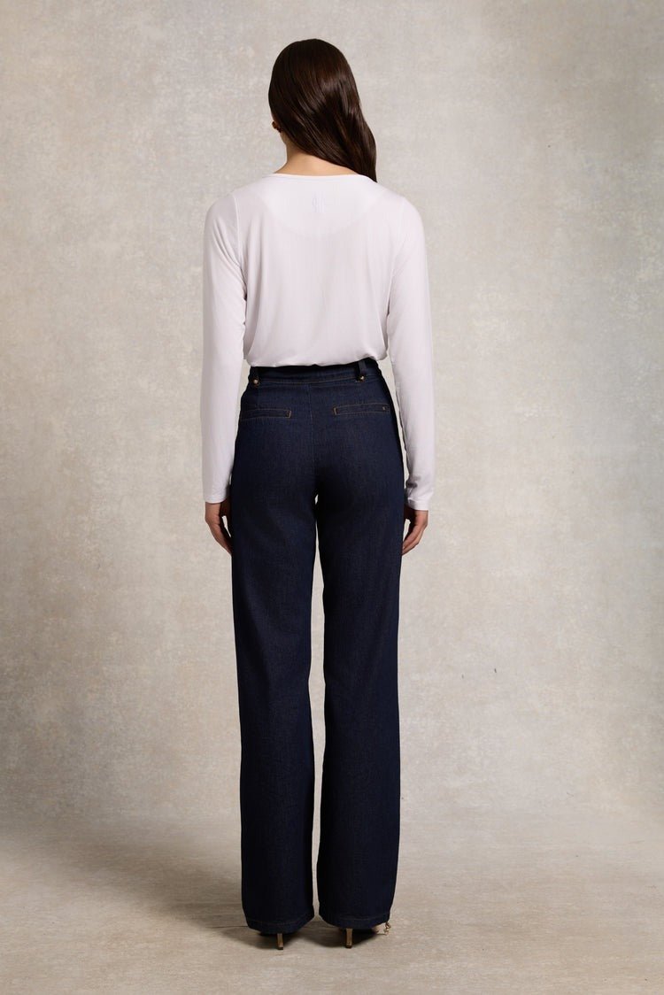 Young Ideas/Henmores - Long Sleeve V - Neck Tee - Coffee - XL