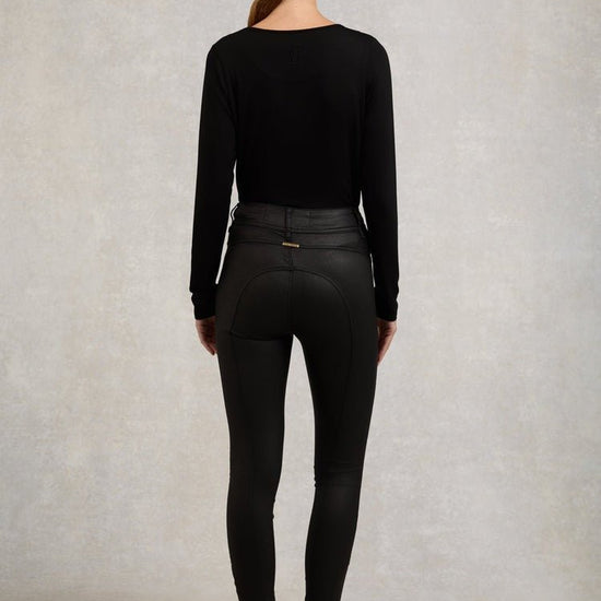 Young Ideas/Henmores - Long Sleeve V - Neck Tee - Black - XS