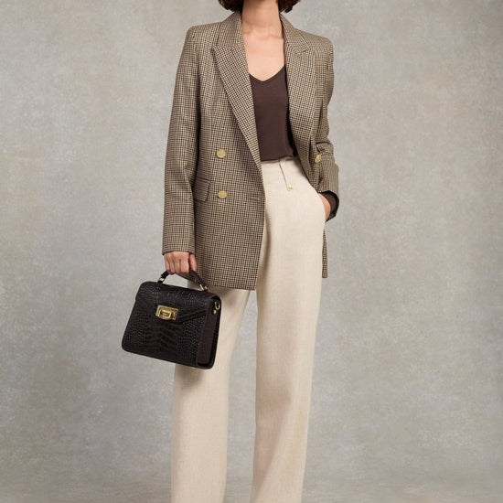 Young Ideas/Henmores - Long Sleeve V - Neck Tee - Coffee - XL