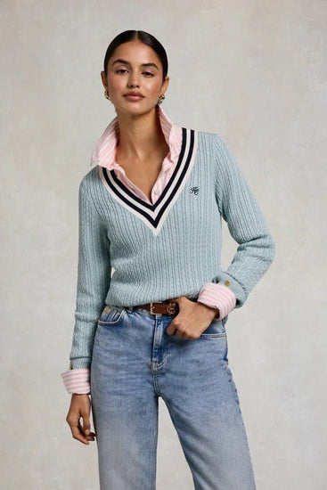 Young Ideas & Henmores - Lucy Knit - Aqua - XS