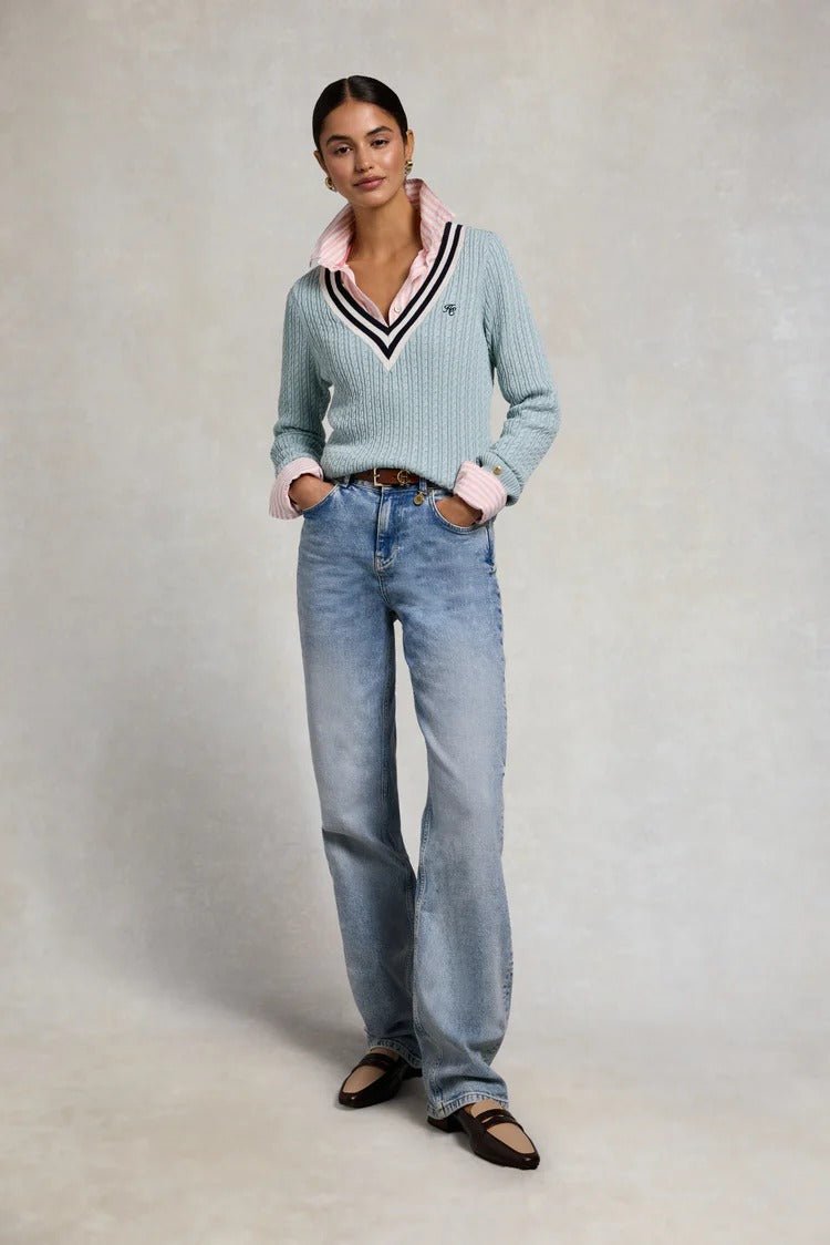 Young Ideas & Henmores - Lucy Knit - Aqua - XS