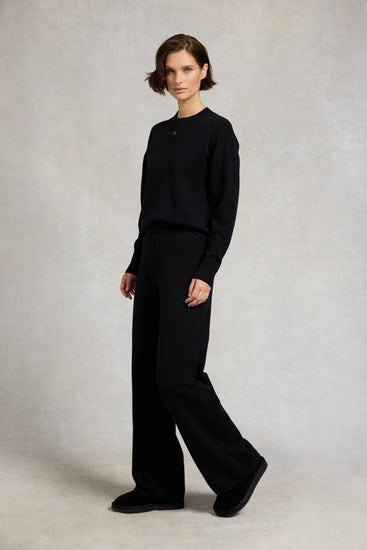 Young Ideas/Henmores - Maria Knitted Wide Leg Pant - Black - XS