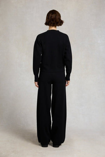 Young Ideas/Henmores - Maria Knitted Wide Leg Pant - Black - XS