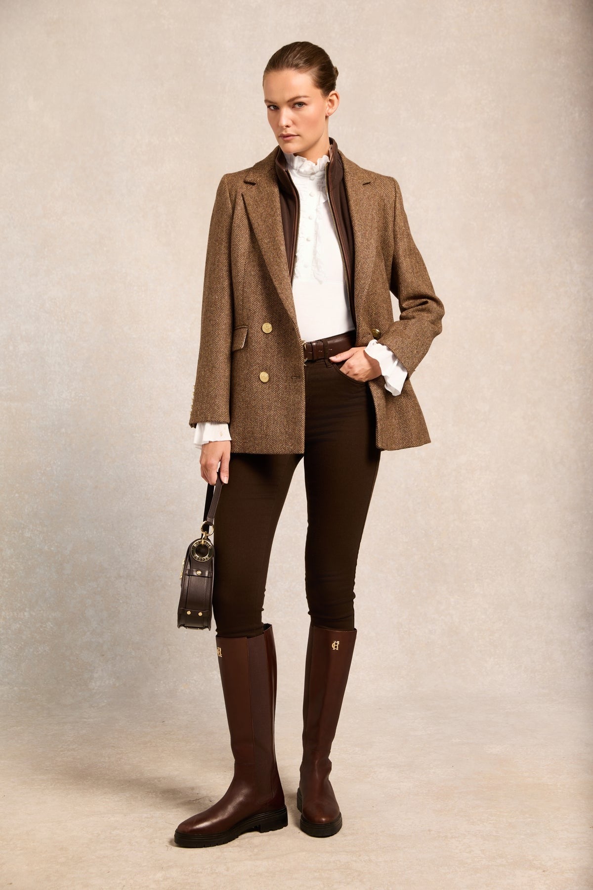 Young Ideas/Henmores - Melissa Jersey Blouse - White - XS