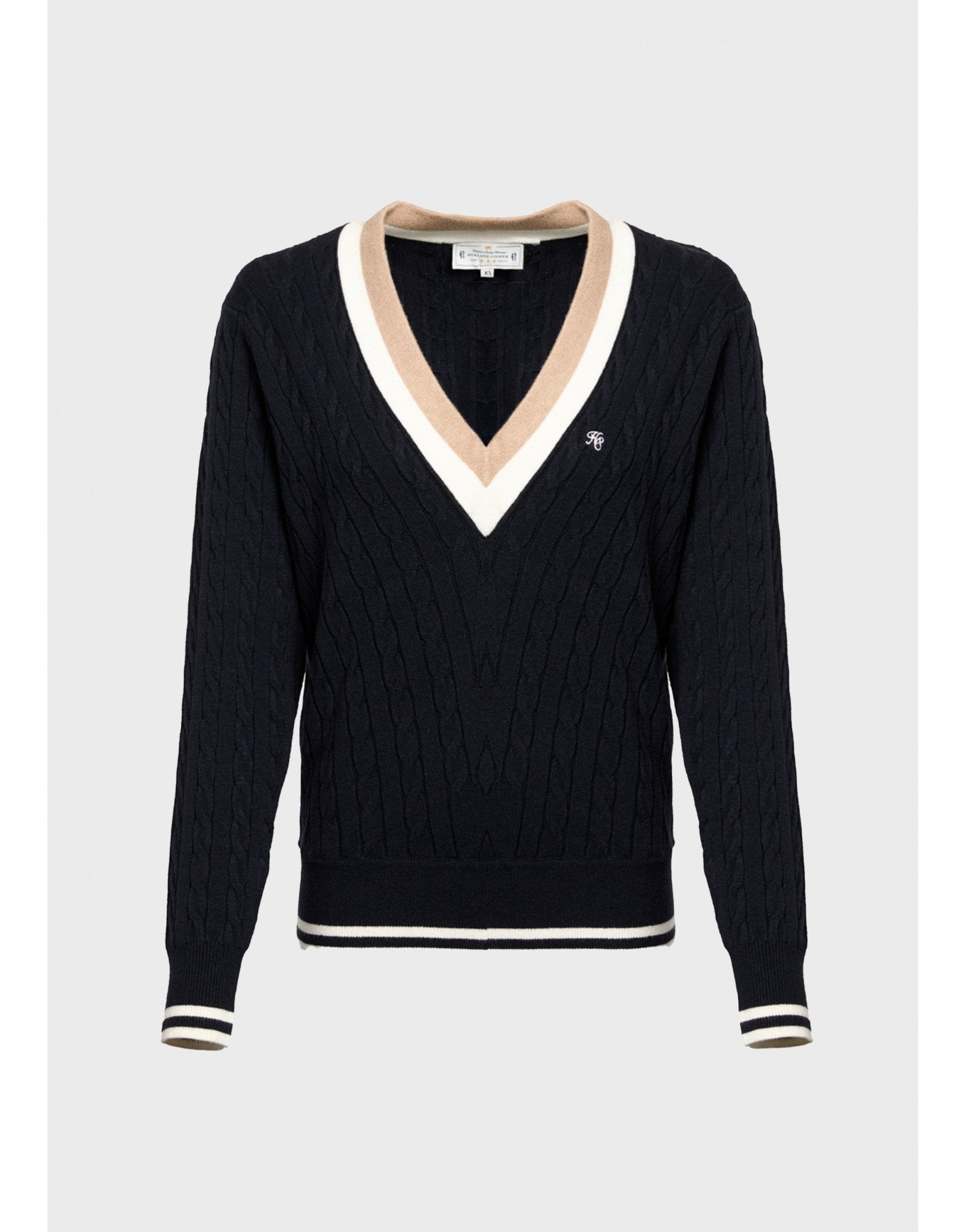 Young Ideas/Henmores - Melissa V Neck Knit - Ink Navy - XS