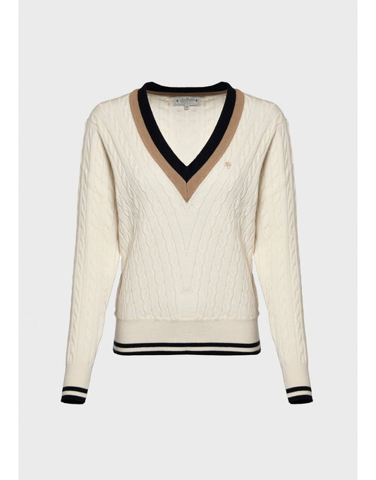 Young Ideas/Henmores - Melissa V Neck Knit - Ink Navy - XS