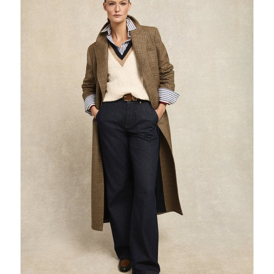 Young Ideas/Henmores - Melissa V Neck Knit - Ink Navy - XS