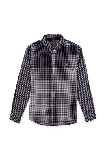 Young Ideas/Henmores - Mens Classic Button Down Shirt - Cheltenham Camel Check - M