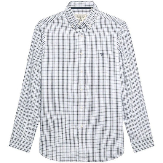 Young Ideas & Henmores - Mens Classic Button Down Shirt - Cheltenham Blue Check - M