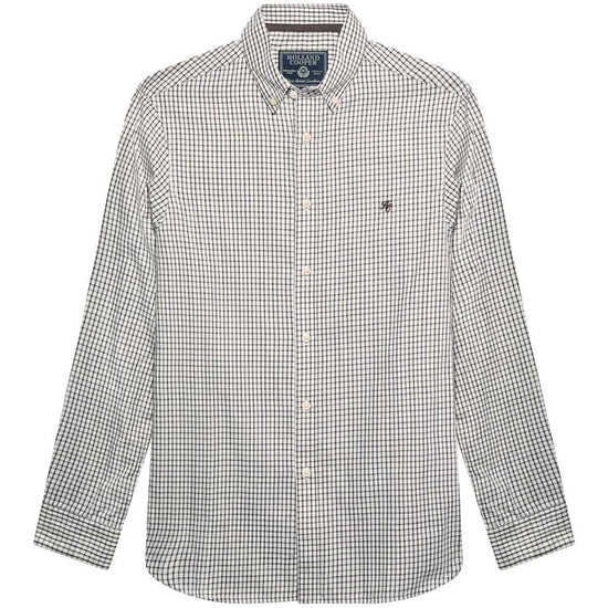 Young Ideas & Henmores - Mens Classic Button Down Shirt - Cheltenham Blue Check - M