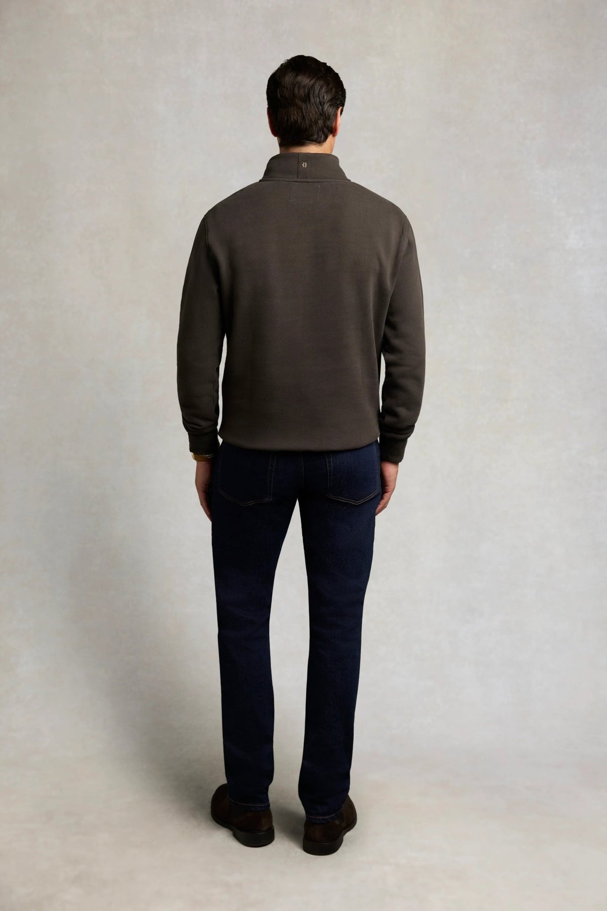 Young Ideas & Henmores -Men's Classic Quarter Zip Sweat -Racing Green -L