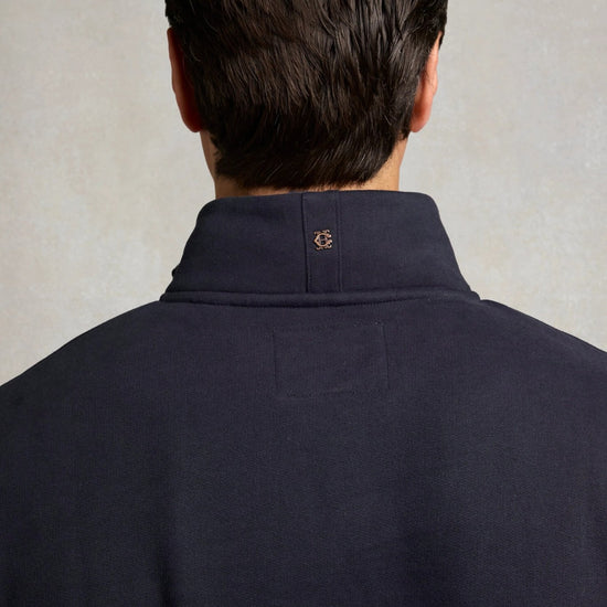 Young Ideas & Henmores -Men's Classic Quarter Zip Sweat -Racing Green -L