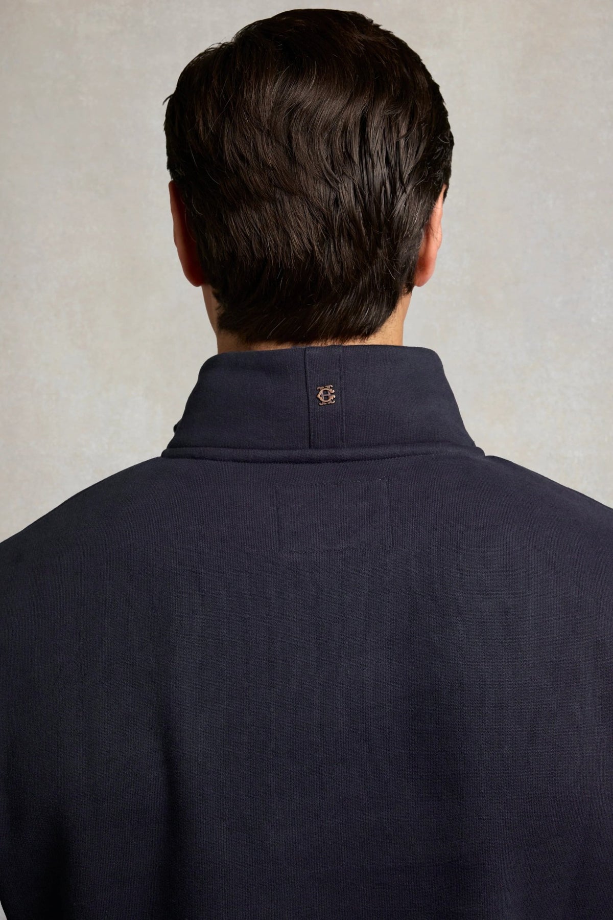 Young Ideas & Henmores -Men's Classic Quarter Zip Sweat -Racing Green -L