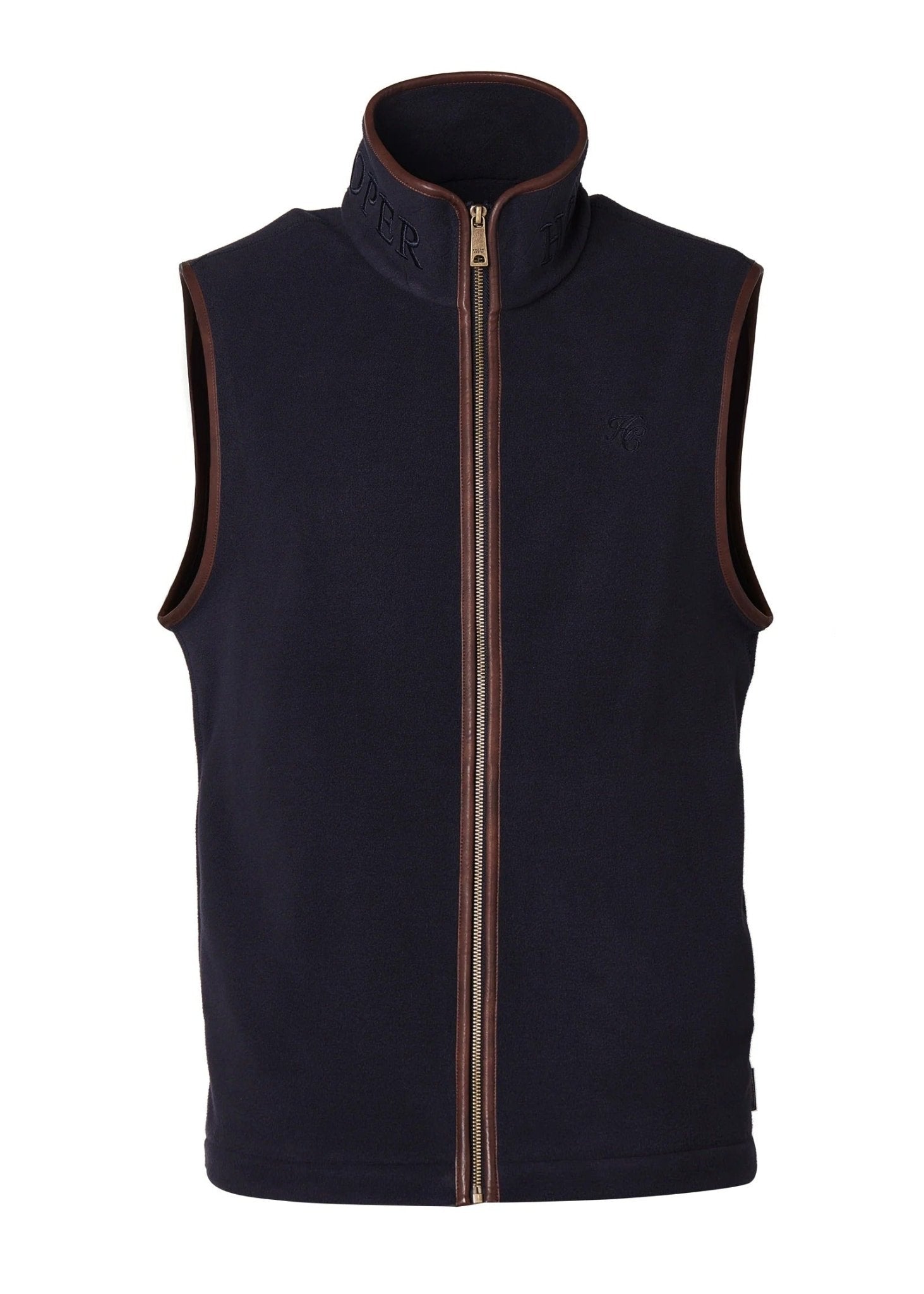 Young Ideas & Henmores - Mens Country Fleece Gilet - Khaki - S