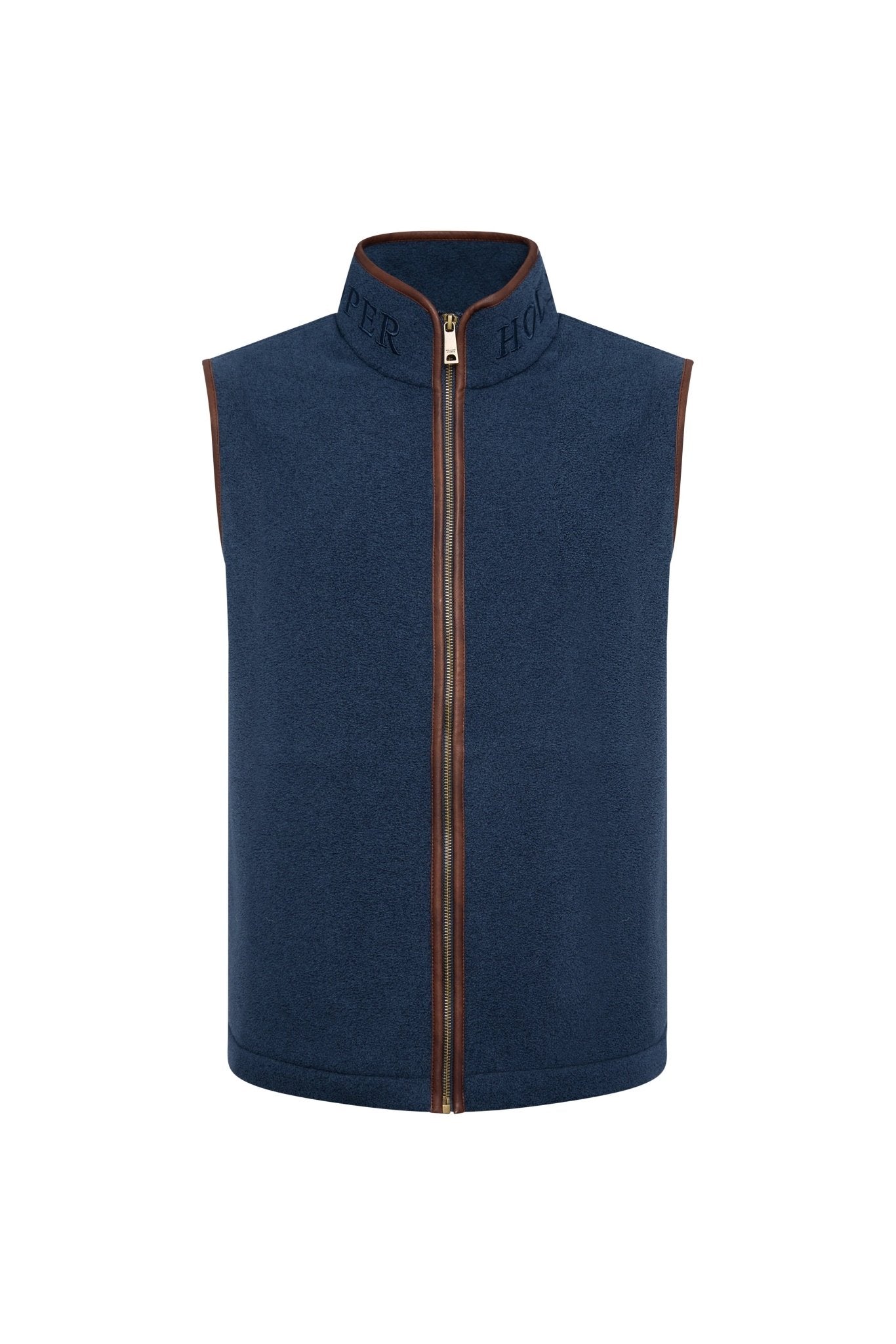 Young Ideas & Henmores - Mens Country Fleece Gilet - Dusty Blue - M