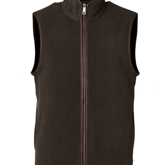 Young Ideas & Henmores - Mens Country Fleece Gilet - Khaki - S