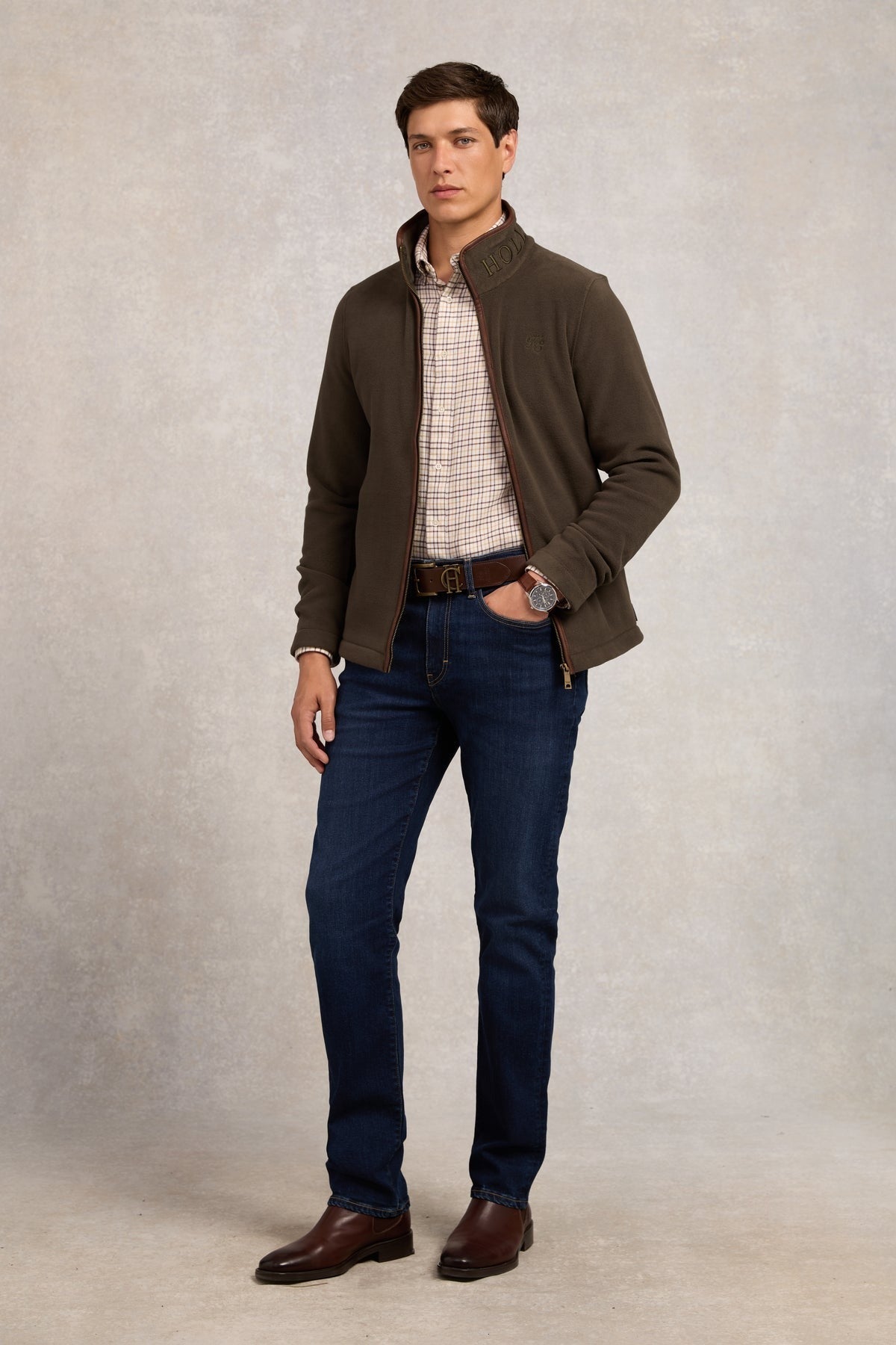 Young Ideas/Henmores - Men's Country Fleece Jacket - Ink Navy - M