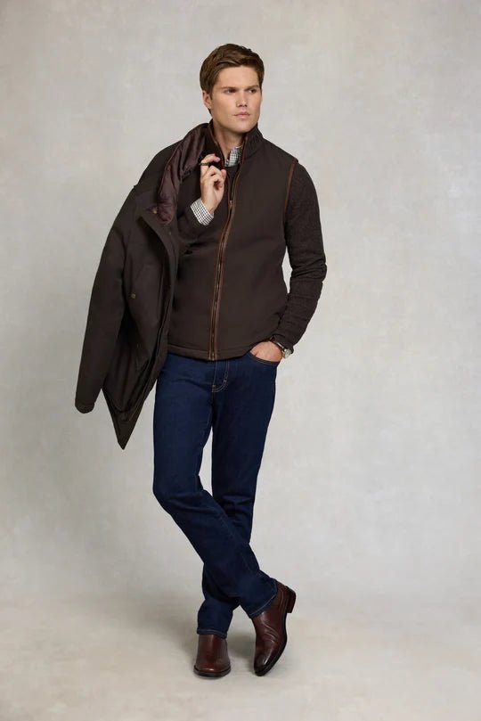 Young Ideas & Henmores -Men's Stamford Field Coat -Chocolate -L