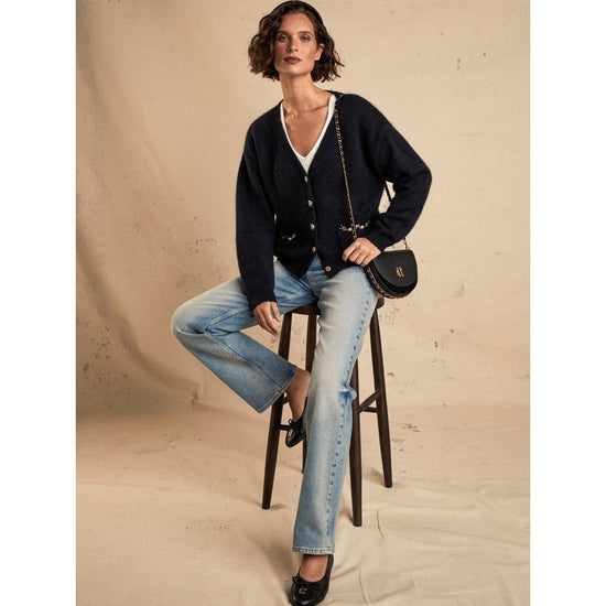 Young Ideas/Henmores - Mila Cardigan - Ink Navy - XS