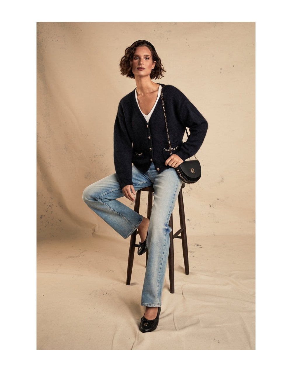 Young Ideas/Henmores - Mila Cardigan - Ink Navy - XS