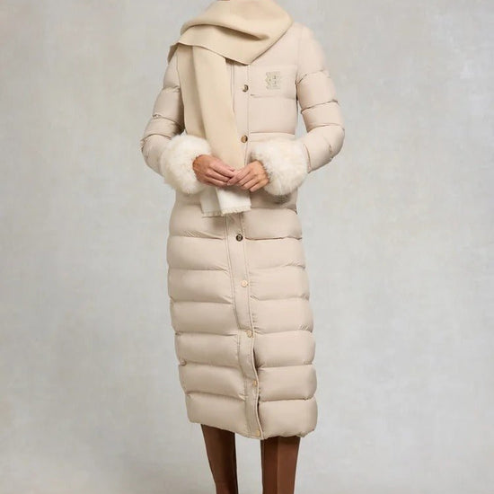 Young Ideas & Henmores -Milton Longline Coat -Putty -L