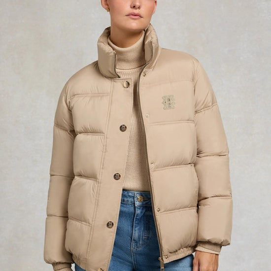 Young Ideas & Henmores -Milton Padded Jacket -Light Taupe -L