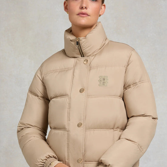 Young Ideas & Henmores -Milton Padded Jacket -Light Taupe -L