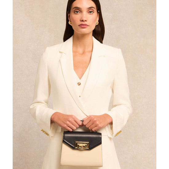 Young Ideas/Henmores - Mini Cheltenham Bag - Cream Navy - OS