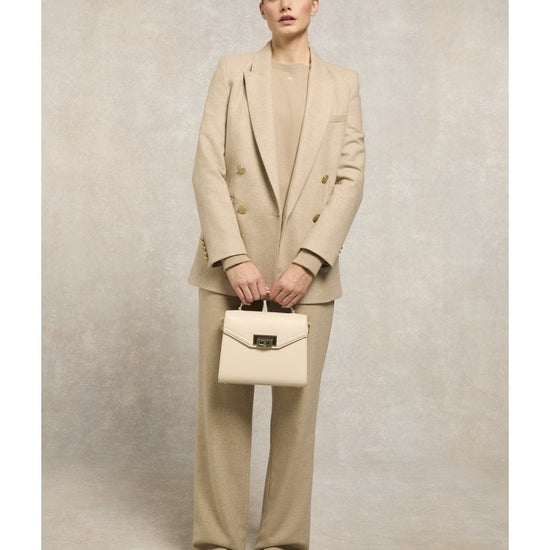 Young Ideas/Henmores - Monogram Crew Neck Sweatshirt - Oatmeal - XS