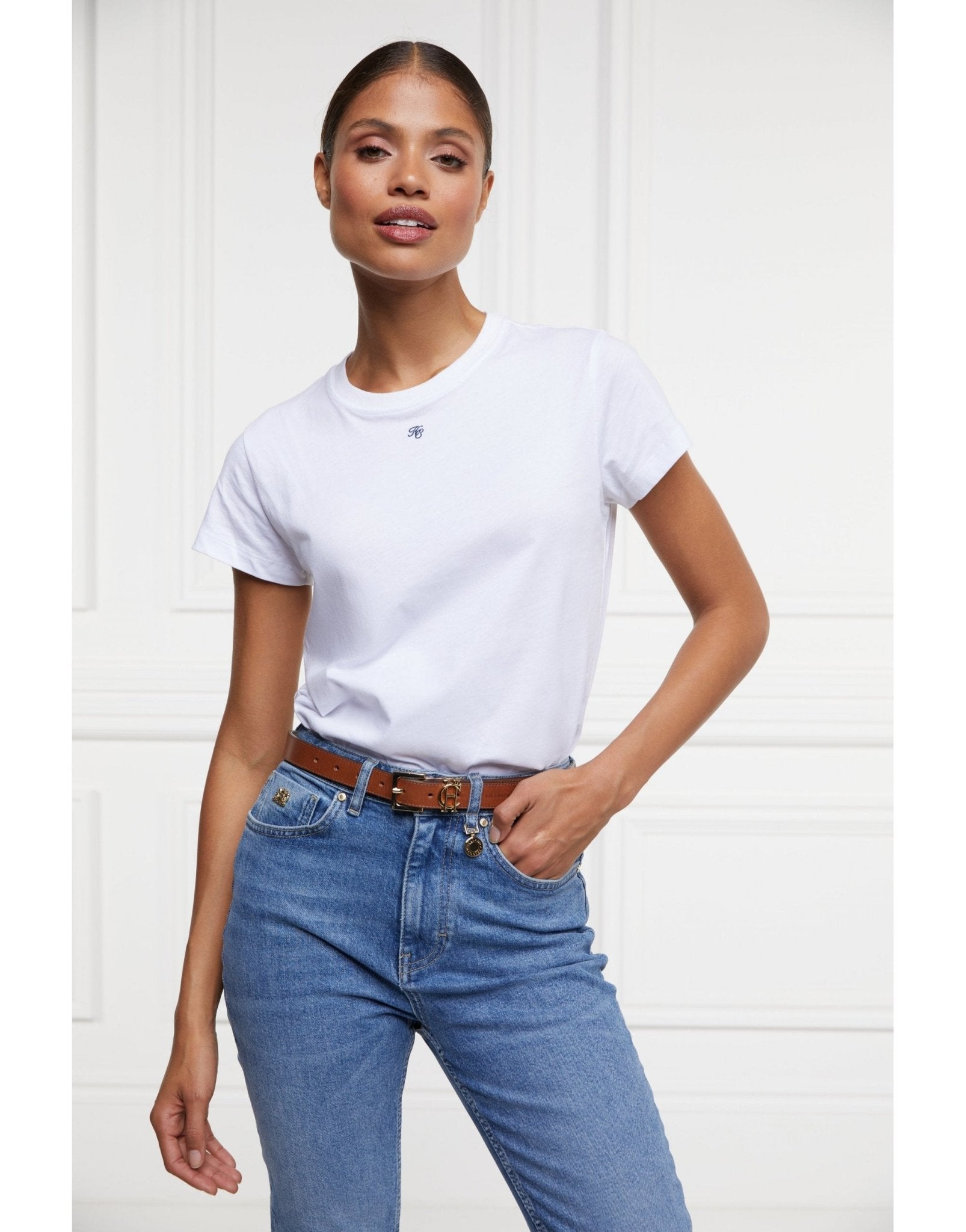 Young Ideas/Henmores - Monogram T-Shirt - White - XS