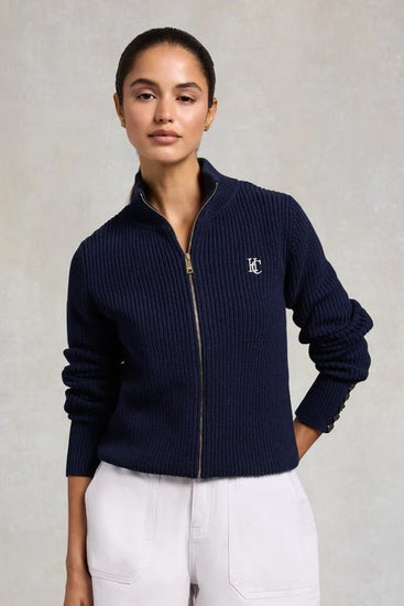 Young Ideas & Henmores - Northleach Cardigan - Ink Navy - XS