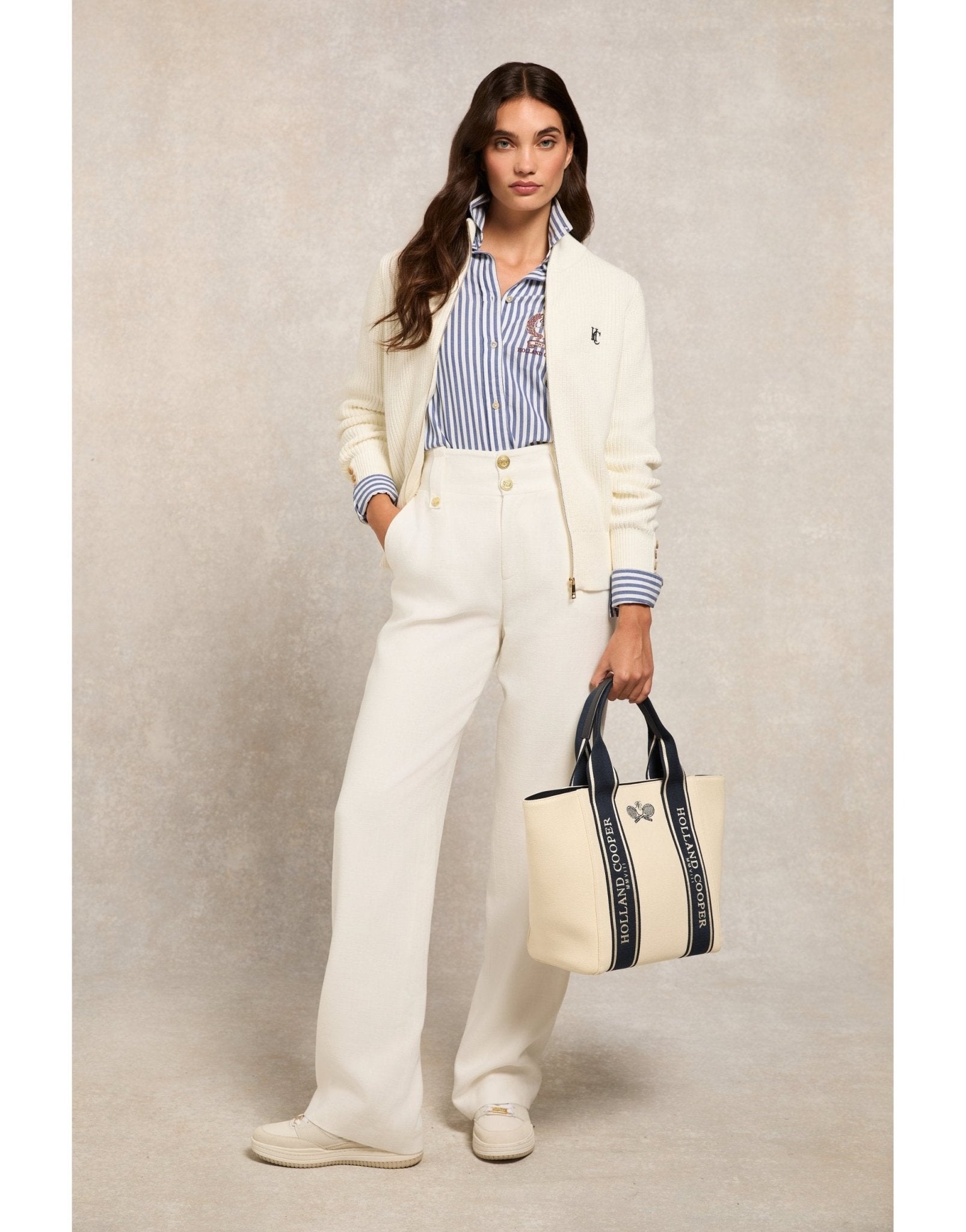 Young Ideas/Henmores - Northleach Cardigan - Natural - XS