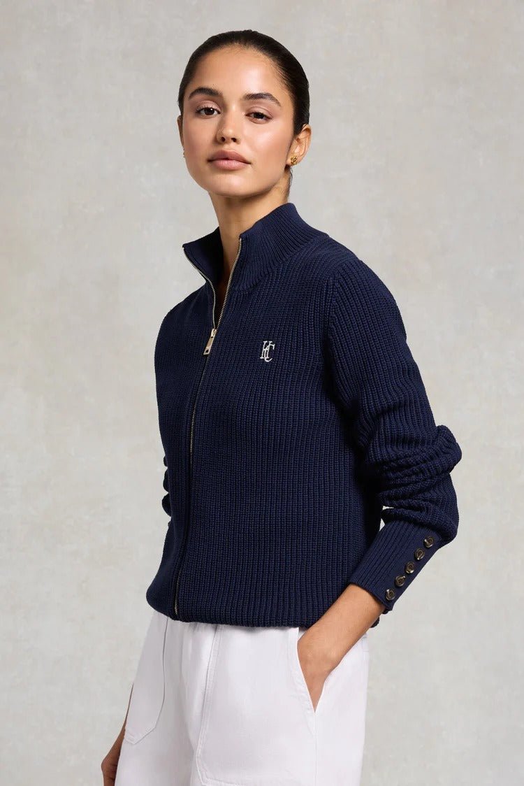 Young Ideas & Henmores - Northleach Cardigan - Ink Navy - XS