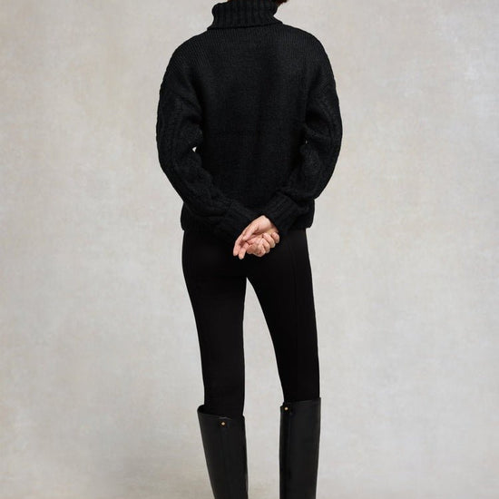 Young Ideas/Henmores - Noveli Roll Neck Knit - Black - XS
