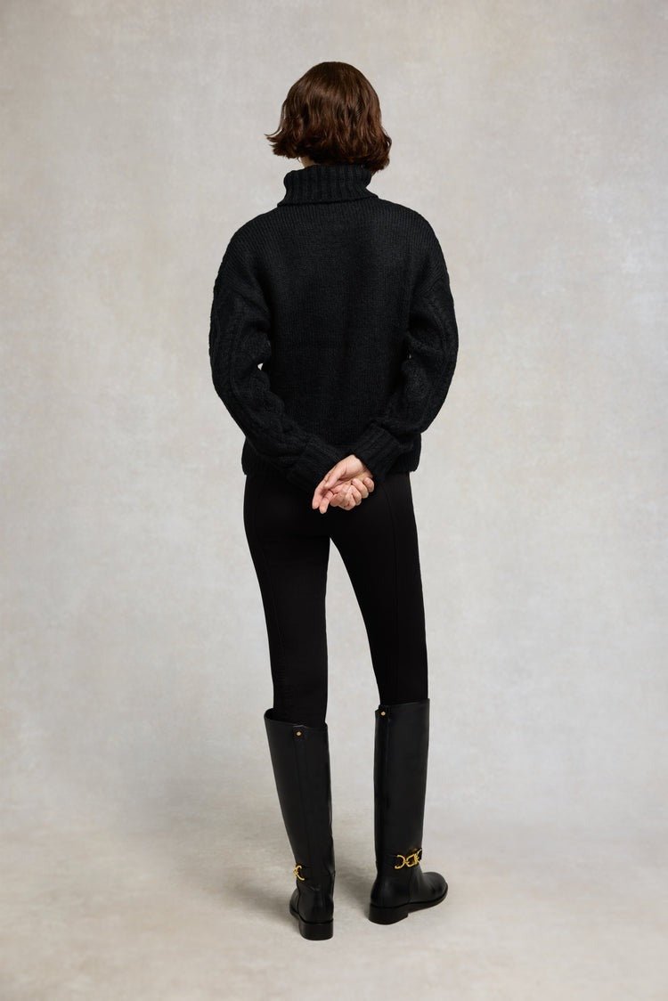 Young Ideas/Henmores - Noveli Roll Neck Knit - Black - XS