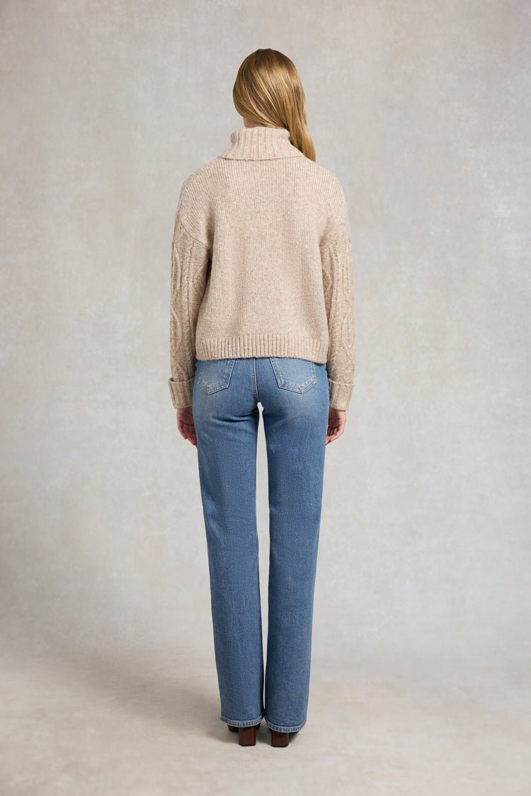 Young Ideas/Henmores - Noveli Roll Neck Knit - Natural - XS